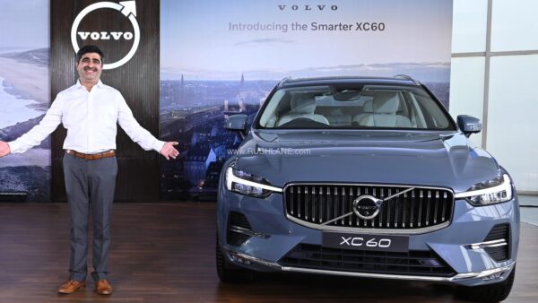Mr. Jyoti Malhotra, Managing Director, Volvo Car India unveiling the New Petrol Mild-Hybrids S90 & XC60