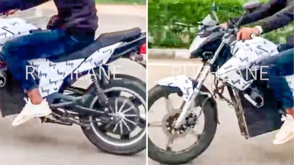 HOP Electric Motorcycle Spied