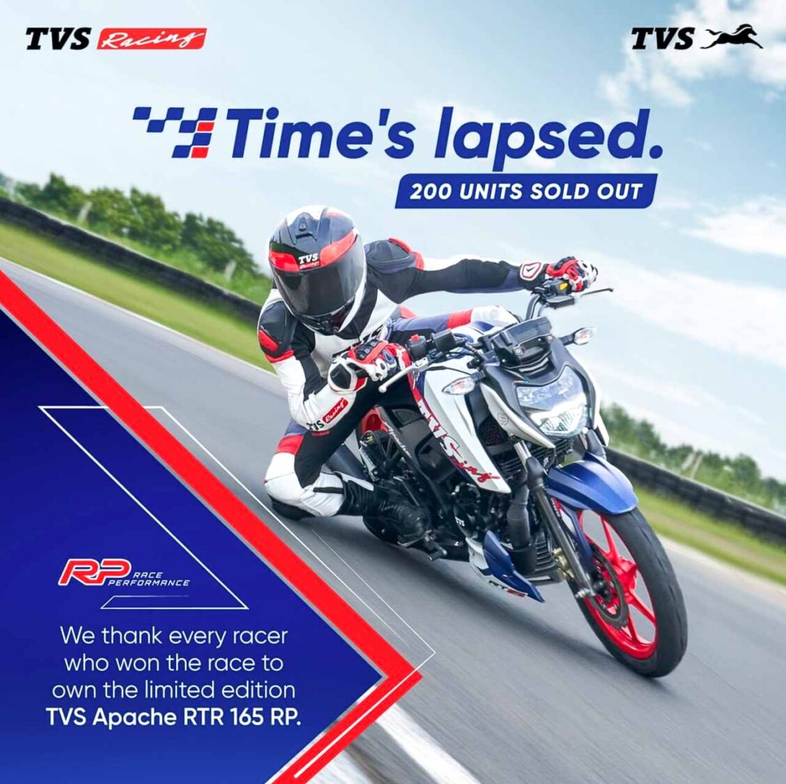 Tvs Apache 165 Sold Out Even Before First Owner Takes Delivery