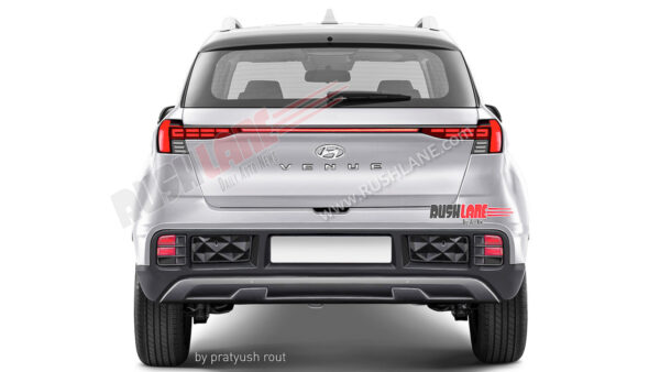 2022 Hyundai Venue Facelift - Rear