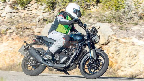 Bajaj Triumph Motorcycle Spied