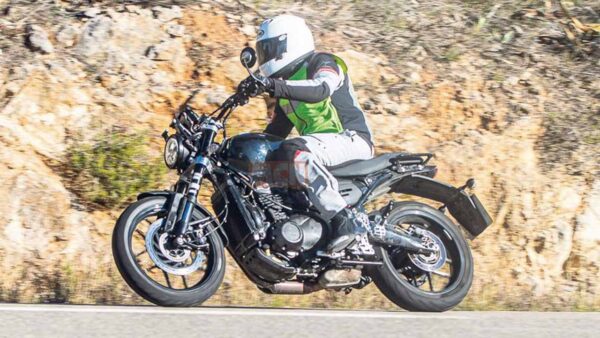 Bajaj Triumph Motorcycle Spied
