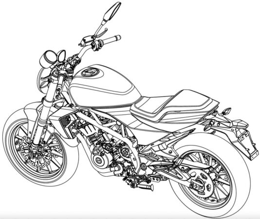 Harley Davidson 353cc Motorcycle - Design Patent