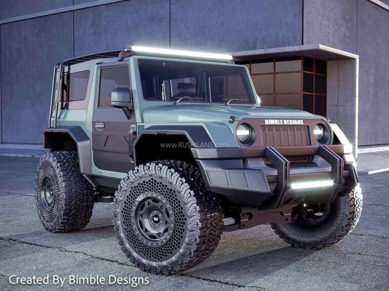 2024 Mahindra Thar Electric SUV Ready To Off Road Render