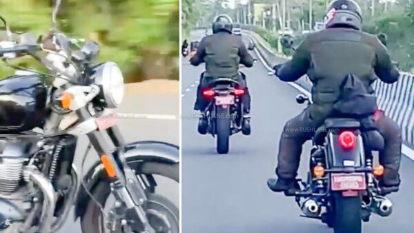Royal Enfield Bobber 650 and Himalayan 450 spied together 