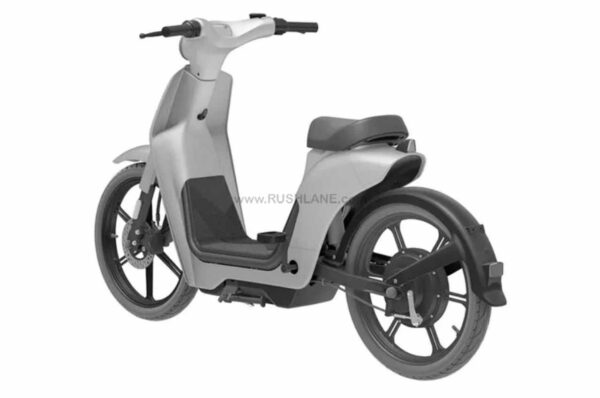 Honda Electric Moped Design Sketches - Rear