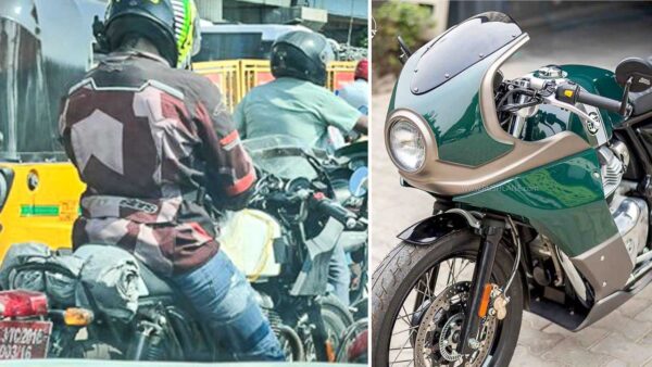 Royal Enfield 650R Spied