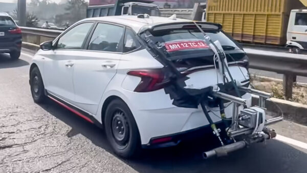 Hyundai i20 N Line on test by ARAI in Pune