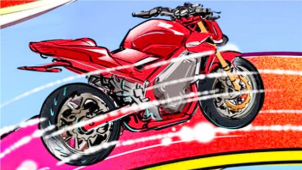 Honda Electric Motorcycle Design Sketch