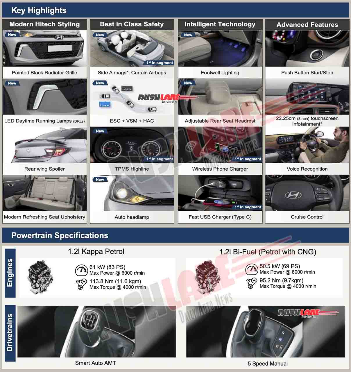 2023 Hyundai Aura Facelift Brochure