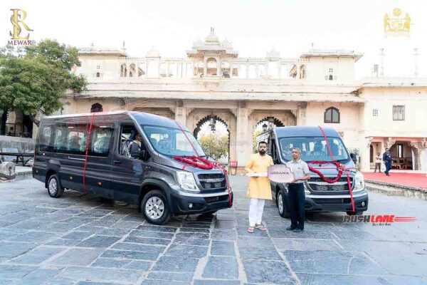 His Highness Lakshyaraj Singh Mewar of Udaipur took delivery of 2 Force URBANIA vehicles