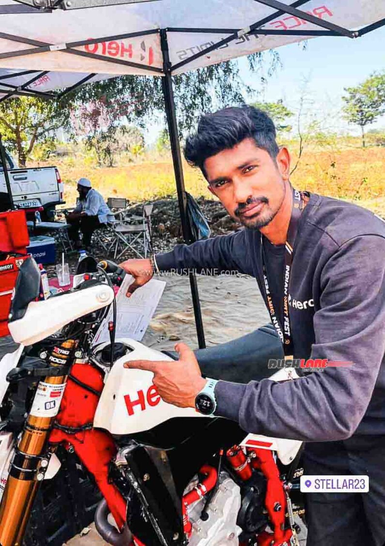 Hero Moto factory rider Yuva Kumar