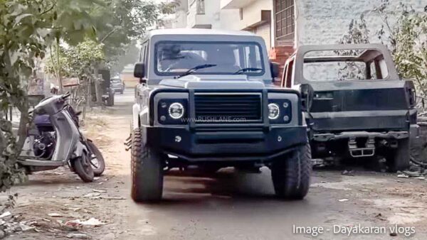 Mahindra Bolero Modified to look like Land Rover Defender