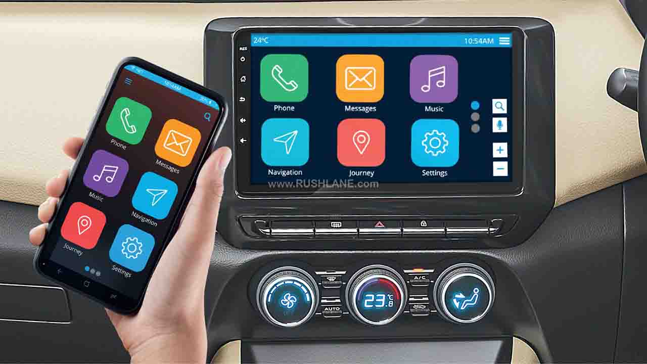 9" infotainment screen with Magnite GEZA