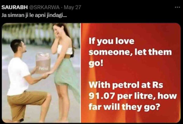 Fuel price meme