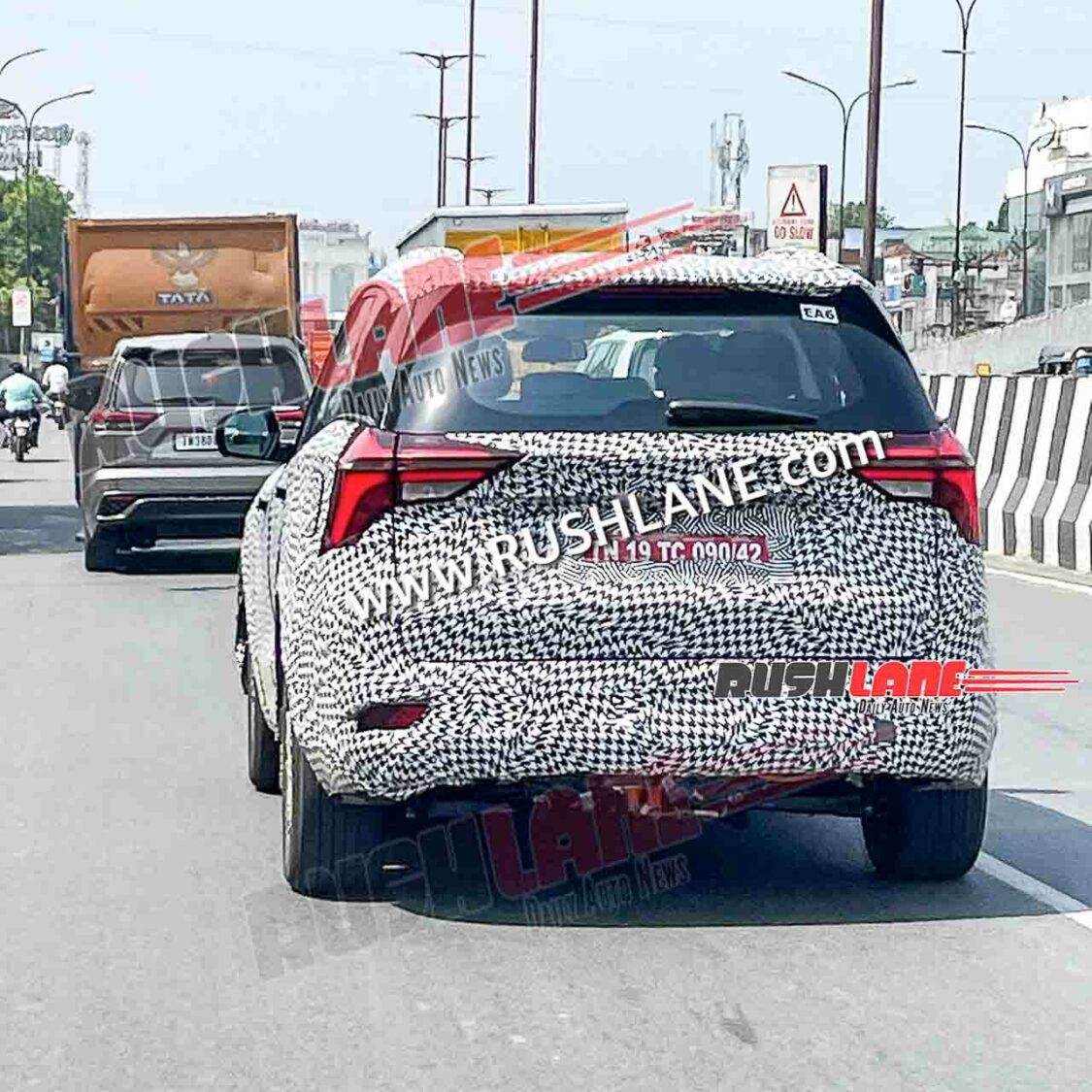 Spied XUV700 Electric