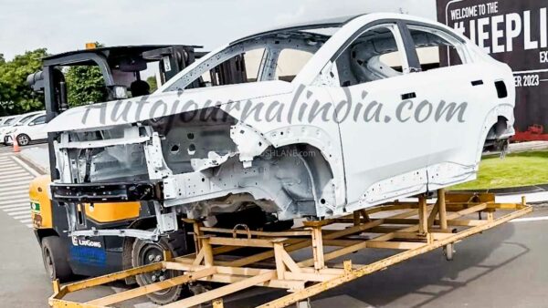 Tata Curvv SUV Bodyshell Spied