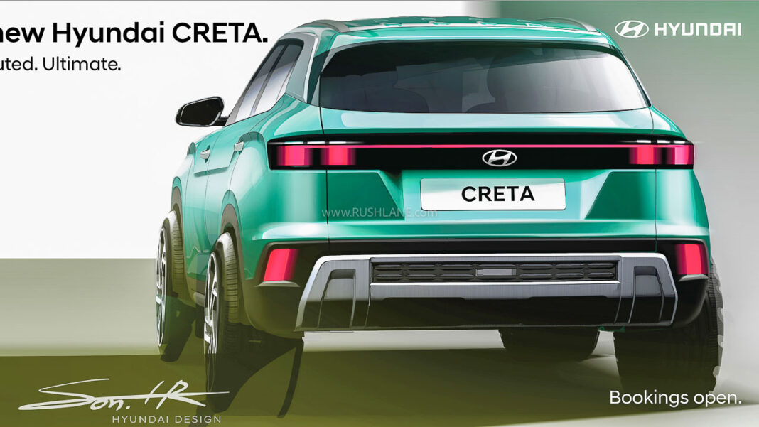 2024 Hyundai Creta Official Front And Rear Sketch Revealed New Colour