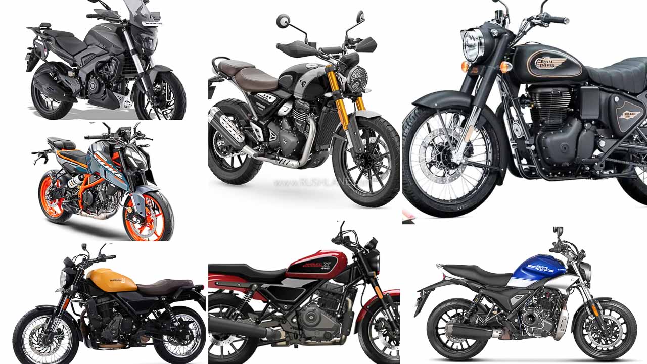 350cc to 450cc Motorcycle Sales April 2024