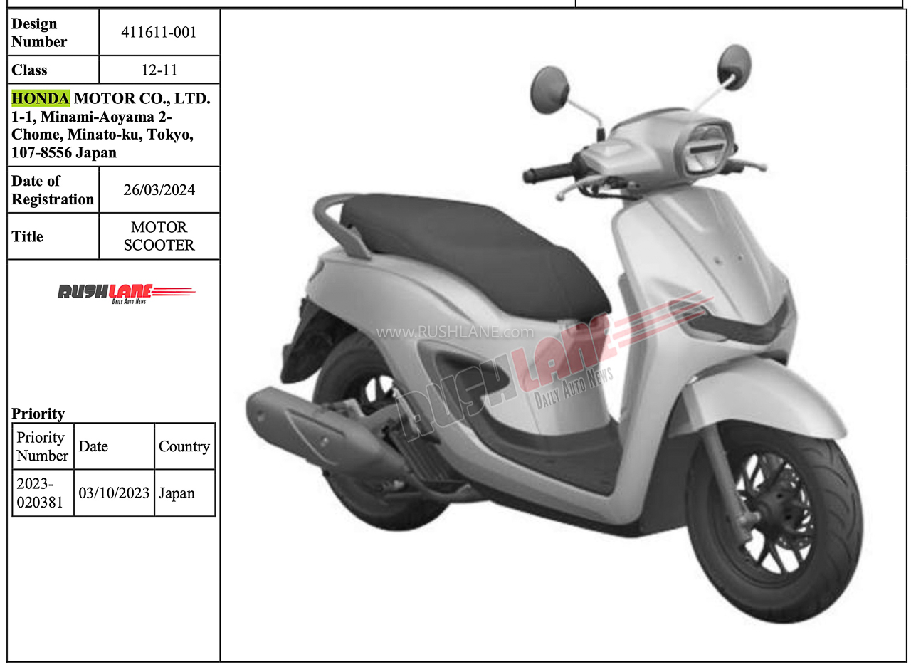 Honda Patents New 160cc Scooter in India