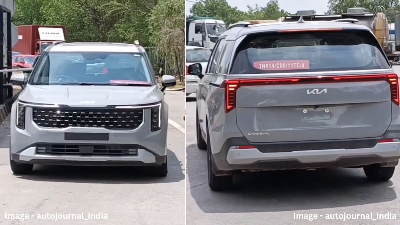 Kia Carnival Spied Uncamouflaged