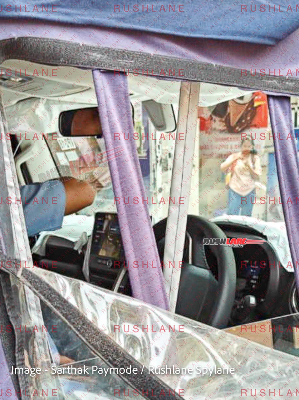 Mahindra Thar 5 Door Spied On Test Near ARAI