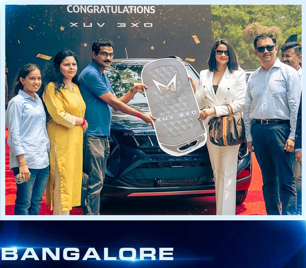 Mahindra XUV3XO First Delivery - Gul Panag hands over the key