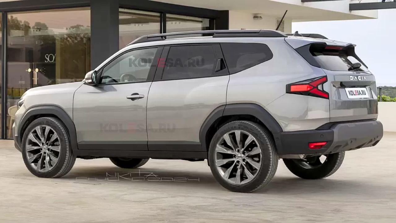 Renault Duster 7-seater SUV Render Rear