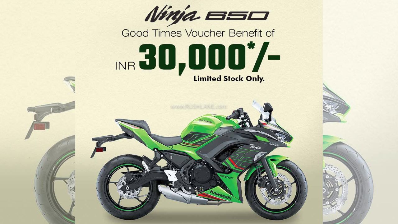 Kawasaki Ninja 650 Gets Rs 30K Discount